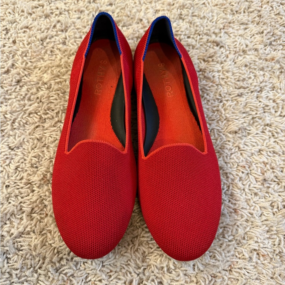 Rothy's Women's Red Slip-On Flats